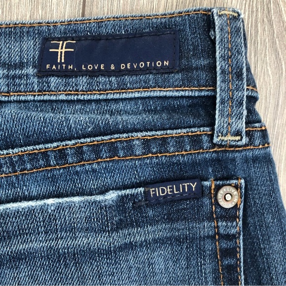 Fidelity Denim Lily High Slim Bootcut Jeans Bowen 25 - Picture 8 of 11